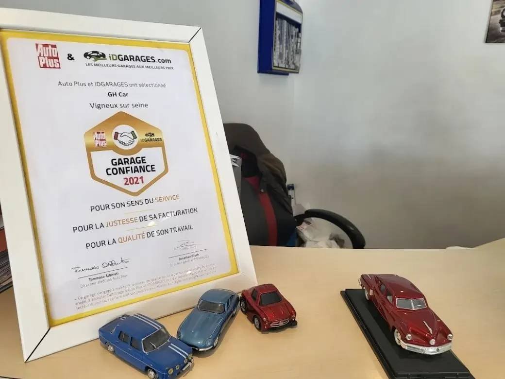 Réception du garage GH Car à Vigneux-sur-Seine, spécialisé en réparation rapide et pas chère, entretien auto, diagnostic, et services mécaniques de qualité